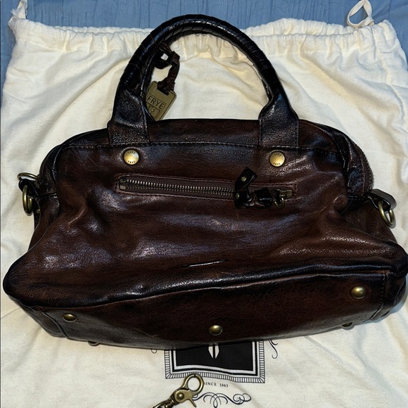 Frye Rich Brown Leather Satchel - Picture 4 of 4